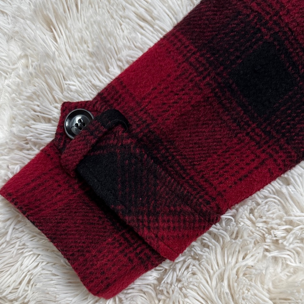 ๐2X HP๐ Weatherproof Plaid Peacoat ๐ Red & Black - Picture 13 of 16